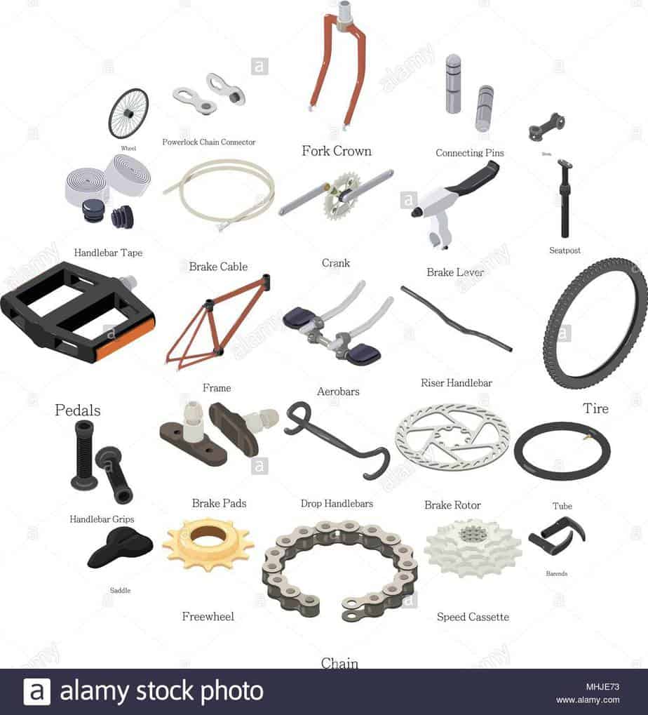 FOR SALE Used bicycle peripherals and parts