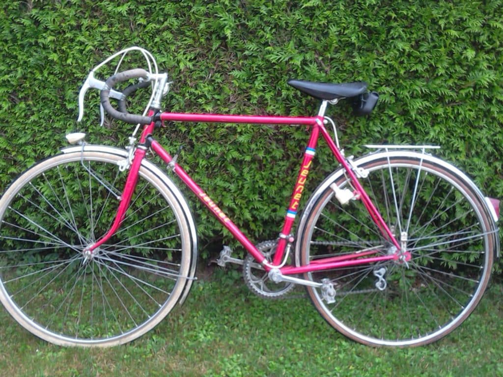 Vélo De Course Favorit - Homme - Bordeaux - 15 Vitesses - Occasion