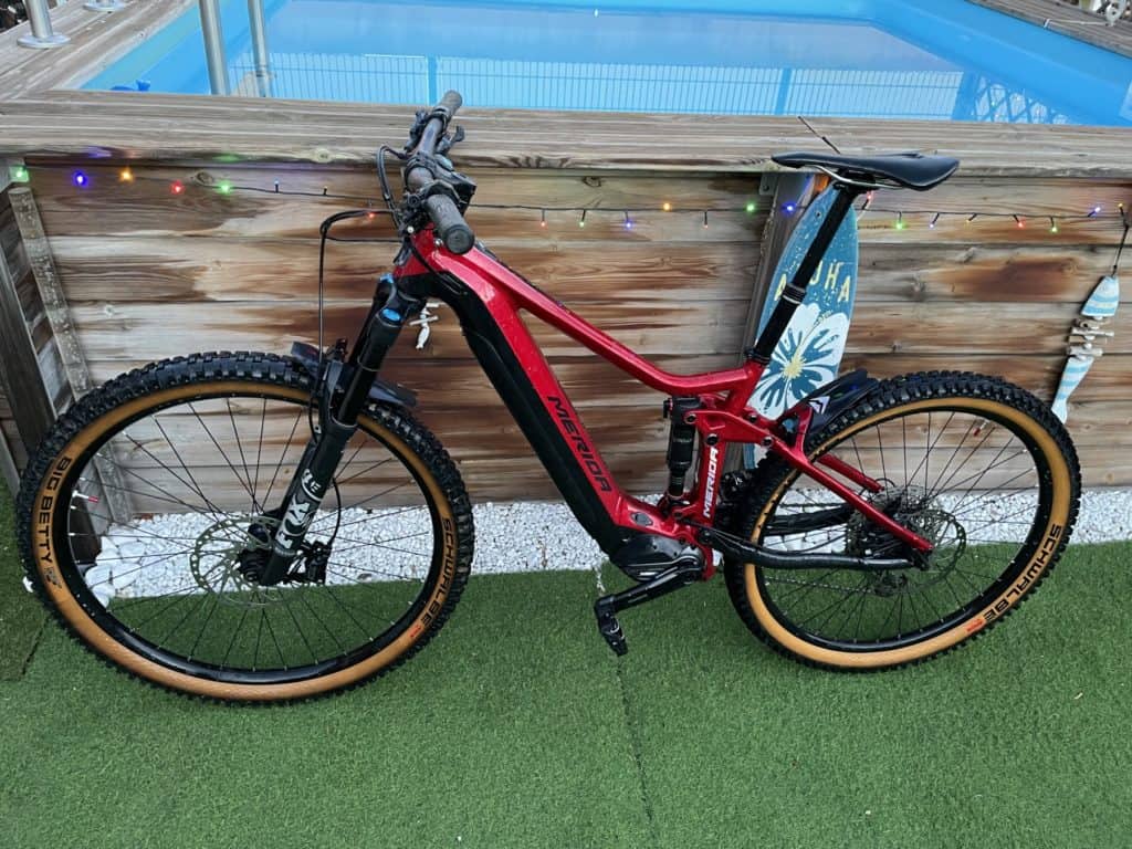 Used electric all-mountain mountain bike MERIDA E-ONE FORTY 700 from 2021