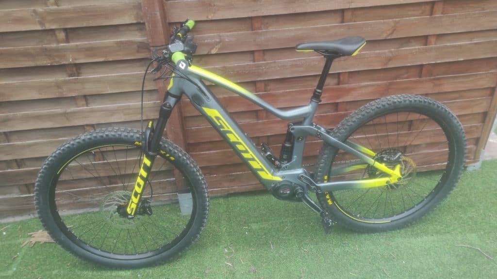 vtt all mountain enduro électrique occasion: Scott strike 940 green de 2020