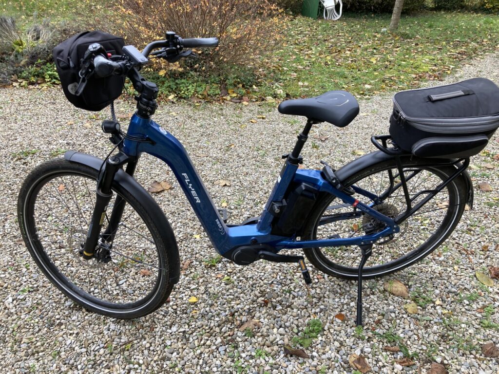 A vendre vélo de ville électrique cadre ouvert occasion Gotour5 7.10 Comf de 2021.