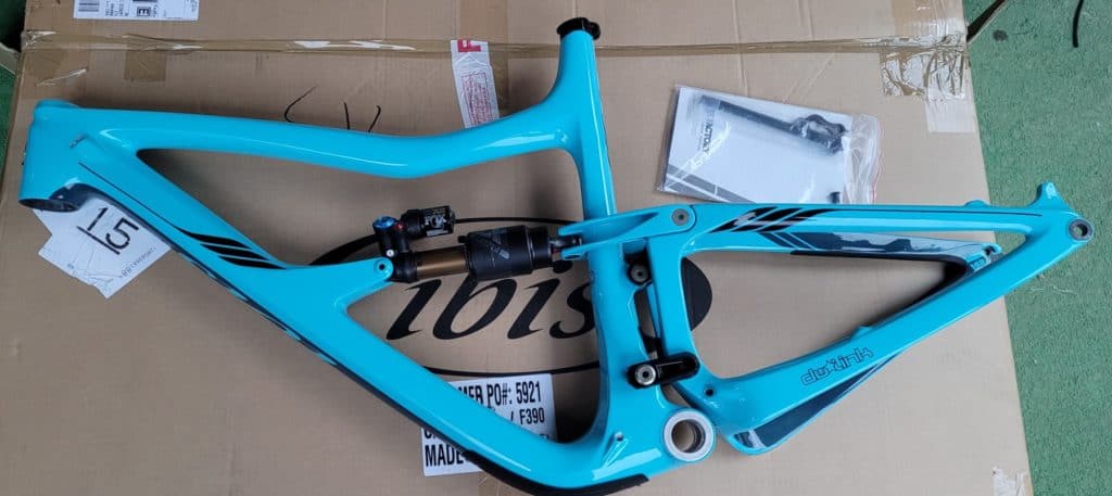 For sale New Ibis ripmo v2 blue x2 factory enduro mountain bike frame Size L 2022.