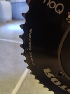 A vendre pédalier occasion Rotor 3d 24 53/39.