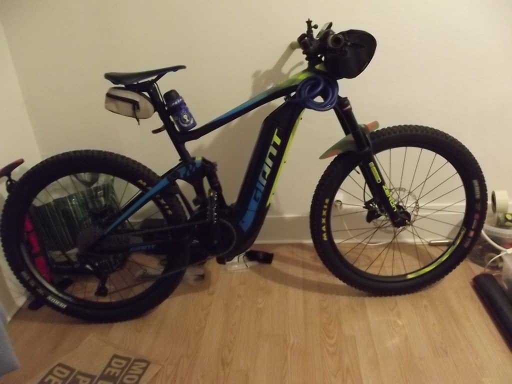 For sale used electric mountain bike GIANT Full E+3 S5 from 2019.
