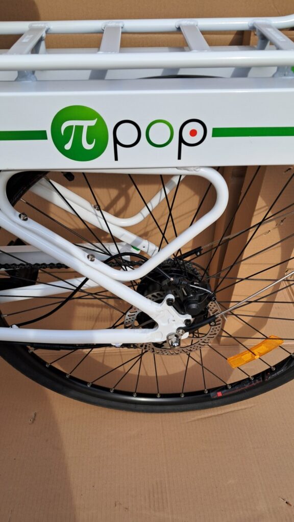 Pi-pop 2024 Vélo à assistance autonome, sans batterie ni chargeur.