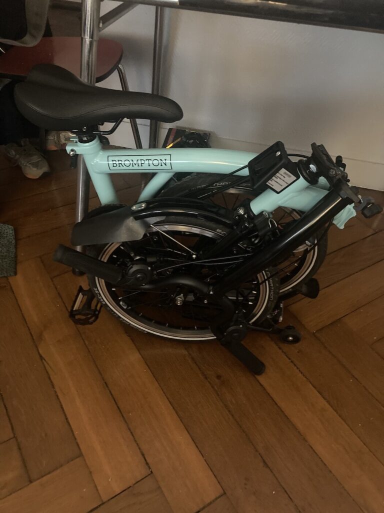 Brompton C-Line M6R, vert turc/noir, 6 vitesses, guidon M occasion de 2022.